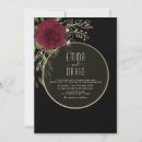Search for burgundy black wedding invitations Gothic