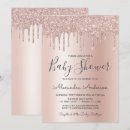 Search for gold foil baby shower invitations Pink