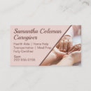 Search for helping hand business cards Caregiver