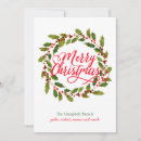 Recherche de holly wreath christmas cards Family