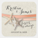 Search for coral beach wedding stickers Ocean