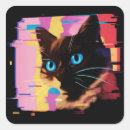 Search for psychedelic cat stickers Kitty