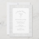 Search for gingham baby shower invitations Bow