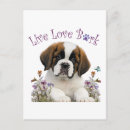 Search for st bernard postcards Puppy