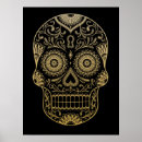 Search for sugar skull decor posters Black