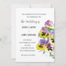 Search for pansies wedding invitations Elegant