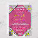 Search for hot pink and green wedding invitations Floral