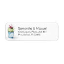 Search for cactus return address labels Watercolor