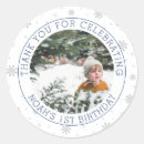 Search for snowflake birthday stickers Blue