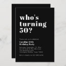 Search for turning 50 invitations Modern