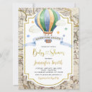 Search for vintage maps invitations Hot air balloon