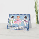 Search for vintage snowman christmas cards Girl