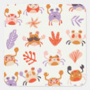 Search for cute crab stickers Blue