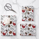 Search for pine cone wrapping paper Cardinal