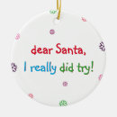 Search for naughty santa ornaments Tree