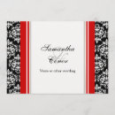 Search for black white red damask wedding invitations Couple