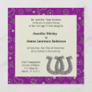 Search for horse shoe wedding invitations Cowboy