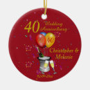 Search for 40th anniversary ornaments Fortieth