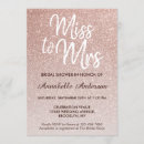 Search for rose gold glitter bridal shower invitations Girly
