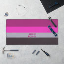 Recherche de rose et gris tapis souris Monogramme