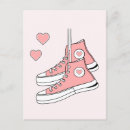 Recherche de baskets cartes postales Rose