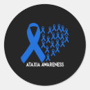 Search for blue awareness ribbon stickers Ataxia