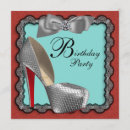 Search for teal black silver invitations White