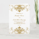 Search for catholic folded wedding programs Gold