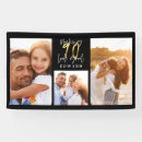 Search for 90th birthday banners Black and gold