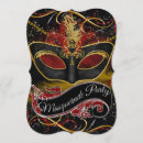 Search for red masquerade mask invitations Party