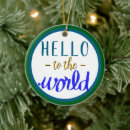 Search for world ornaments Typography