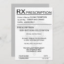 Search for medical birthday invitations Prescription