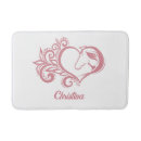 Search for heart bath mats Feminine