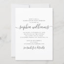 Search for typography bachelorette party invitations Black and white