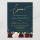 Search for burgundy and navy blue wedding invitations Script