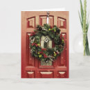 Search for red door christmas cards Wreath