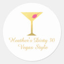 Recherche de martini autocollants Fête d'anniversaire
