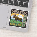 Search for national park travel stickers Moose