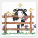 Recherche de clôture autocollants Vache