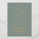 Recherche de foil mariage invitations Vert sauge