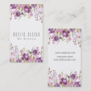 Recherche de fleurs lilas cartes visite Moderne