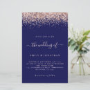 Search for rose gold glitter wedding invitations Trendy