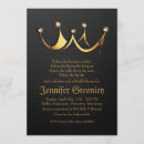 Search for crown bridal shower invitations Gold