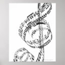 Search for black white sheet music posters Treble clef