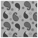 Search for black paisley fabric Black and white