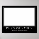 Recherche de procrastination posters Blague