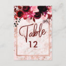Search for burgundy and blush table cards Elegant