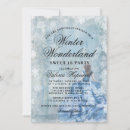 Recherche de blue winter wonderland invitations Flocon