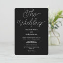 Search for romance invitations Black and white
