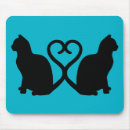 Recherche de silhouettes chat tapis souris Coeur